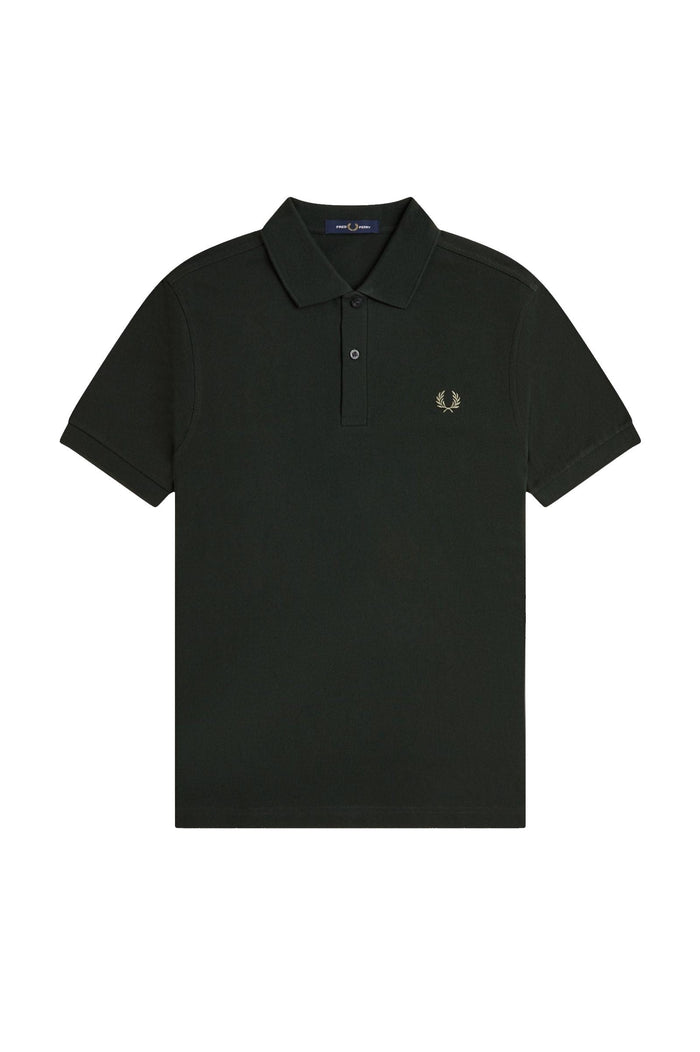 Fred Perry Slim Fit Plain Polo Night Green / Olive Mint