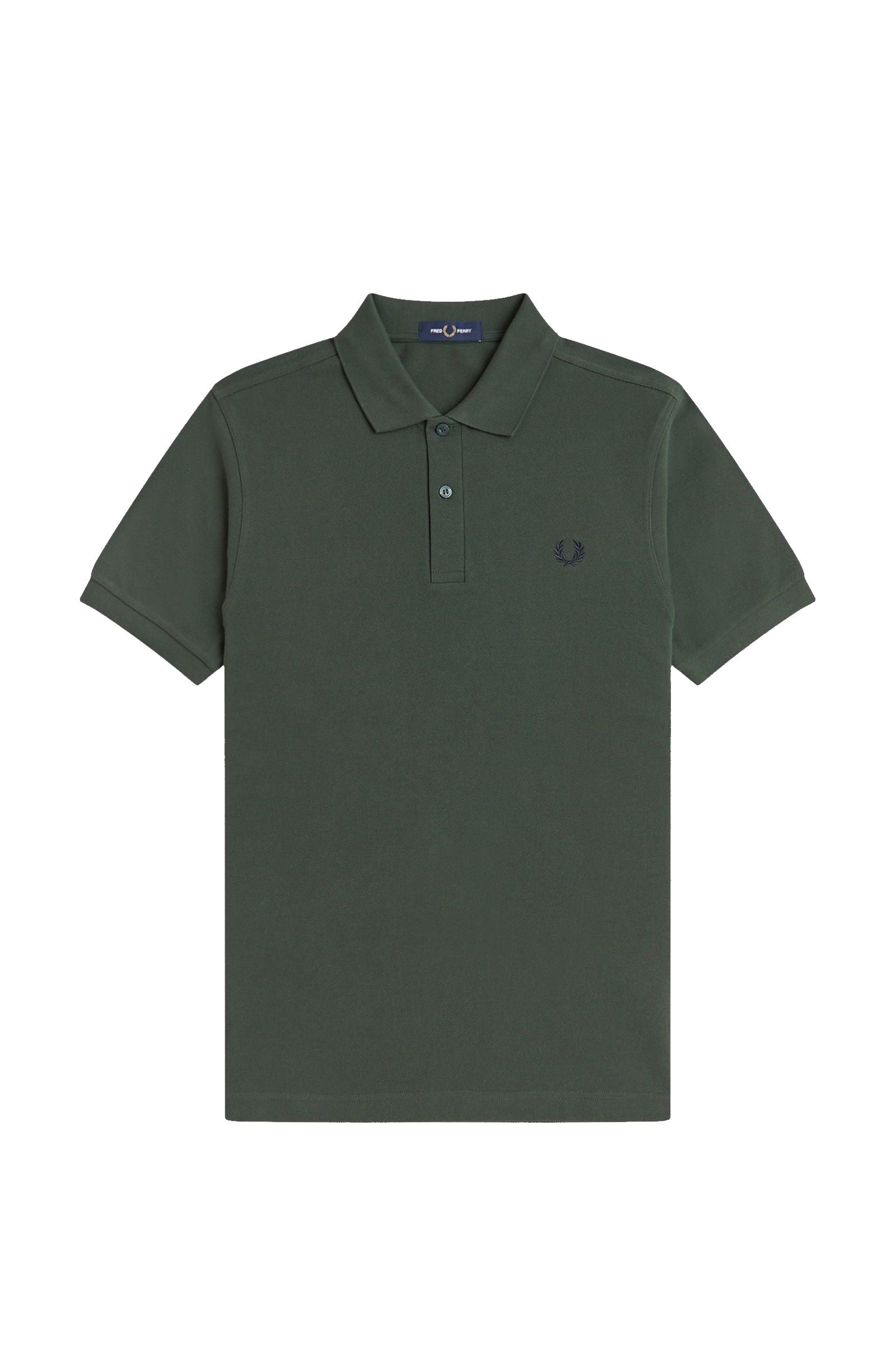 Fred Perry Slim Fit Plain Polo Court Green / Navy