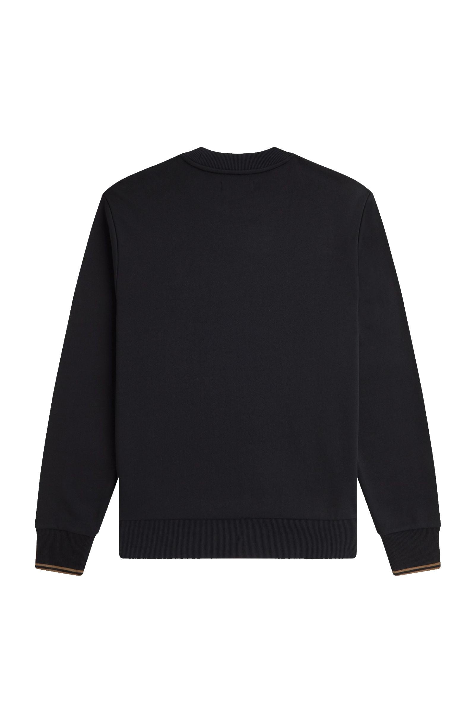 Fred Perry Crew Neck Sweatshirt Black / Shaded Stone