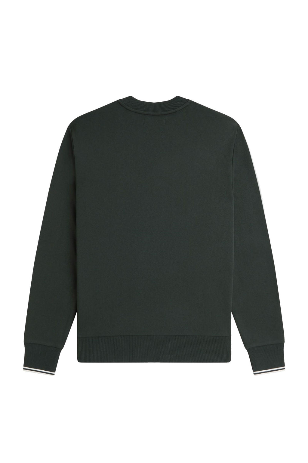 Fred Perry Crew Neck Sweatshirt Night Green / Snow White
