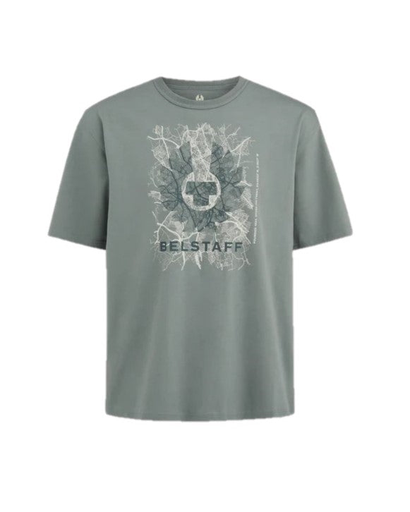 Belstaff T-Shirt Map Mineral Green