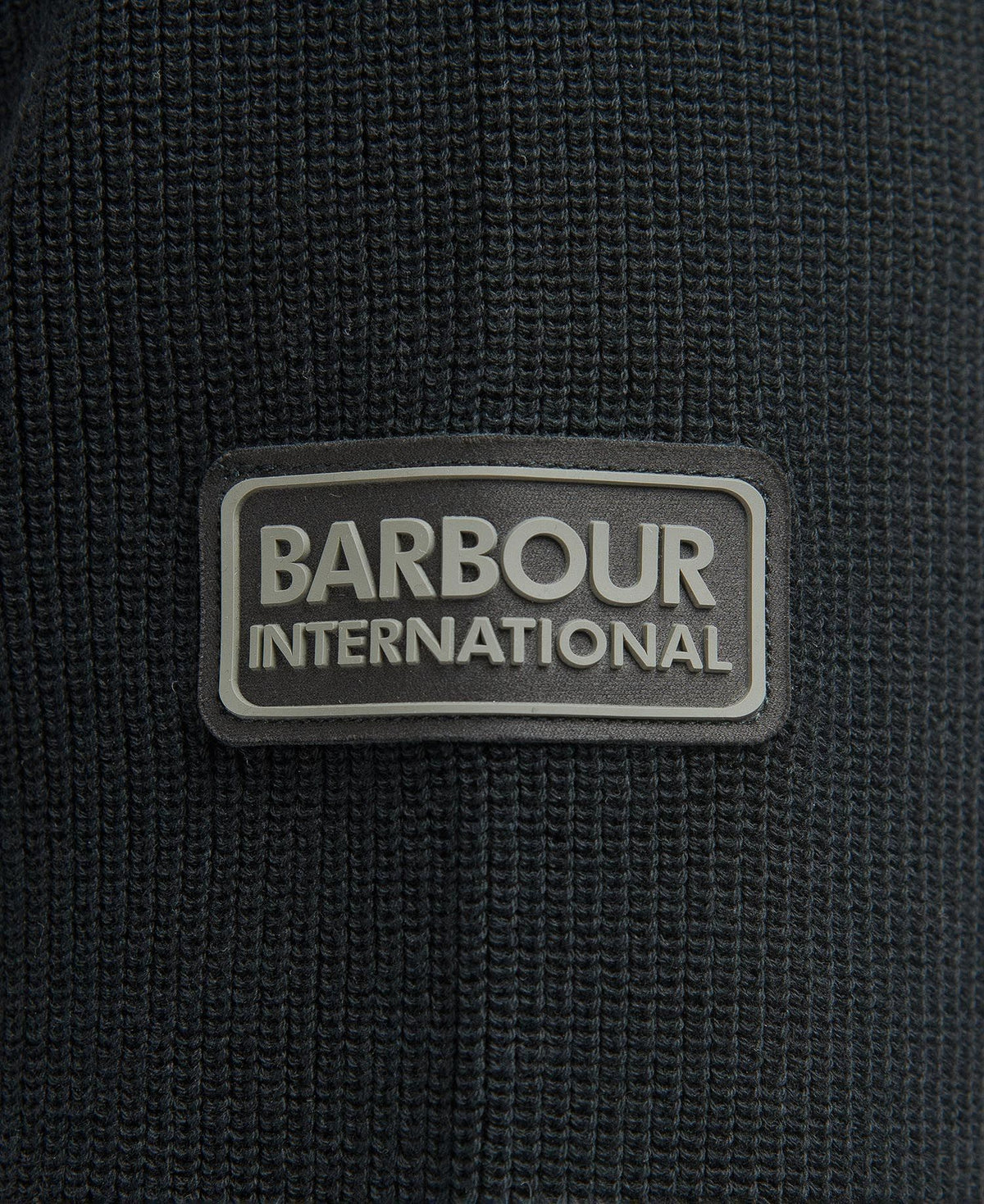 Barbour International Moss Knitted Jumper Black