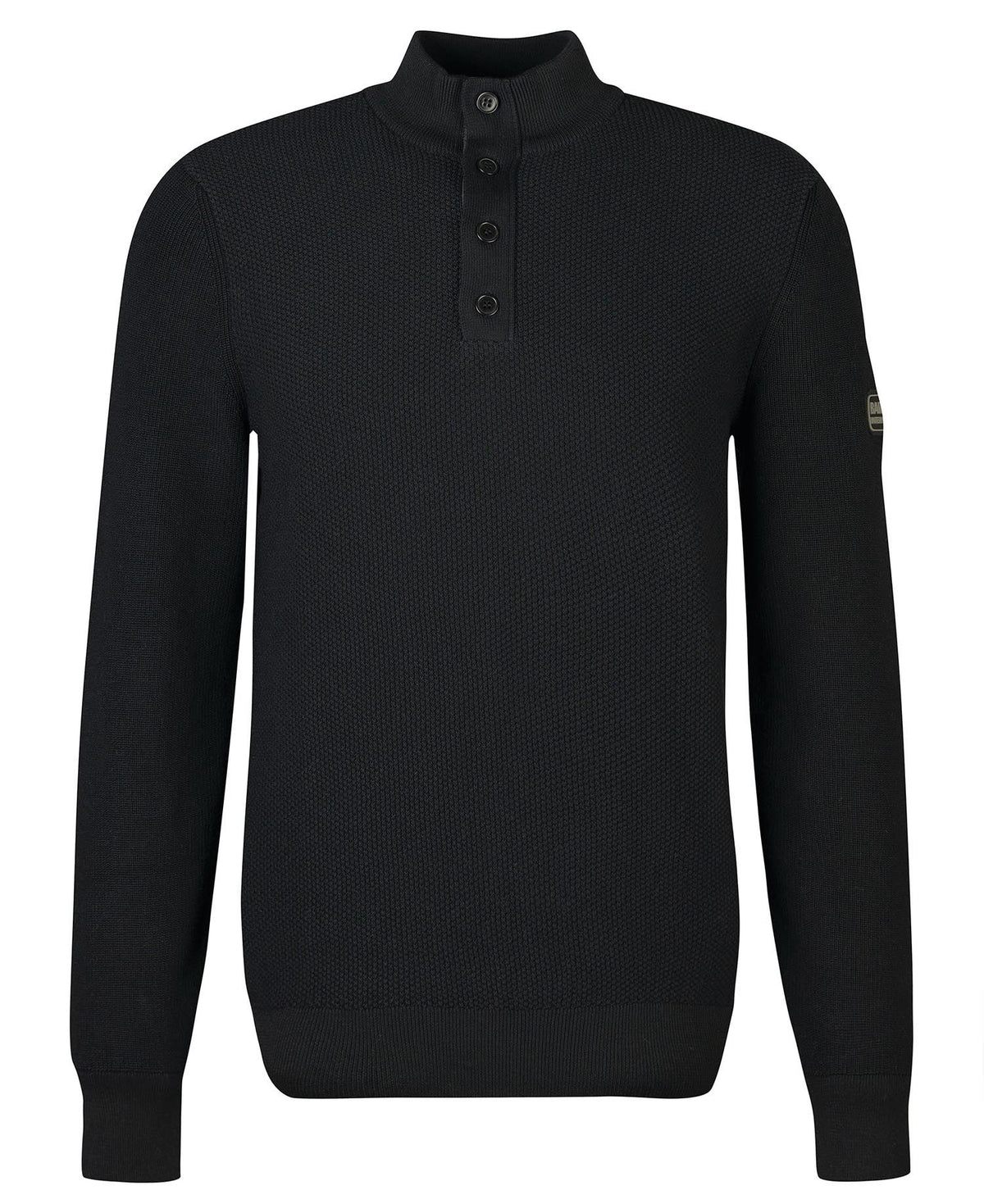 Barbour International Moss Knitted Jumper Black