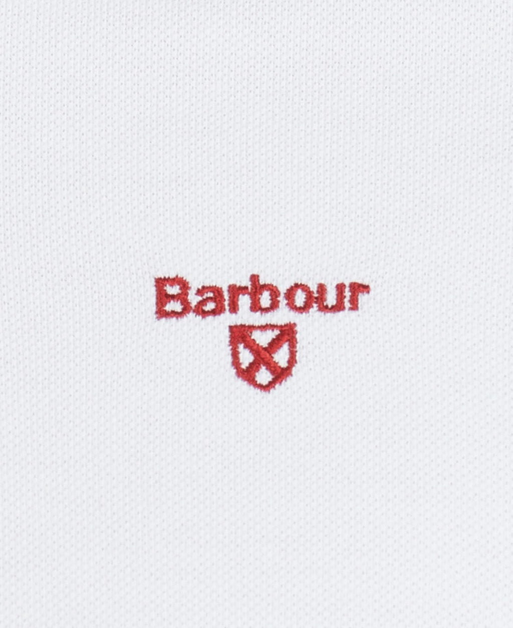 Barbour Hawkeswater Tipped Polo White Red Blue