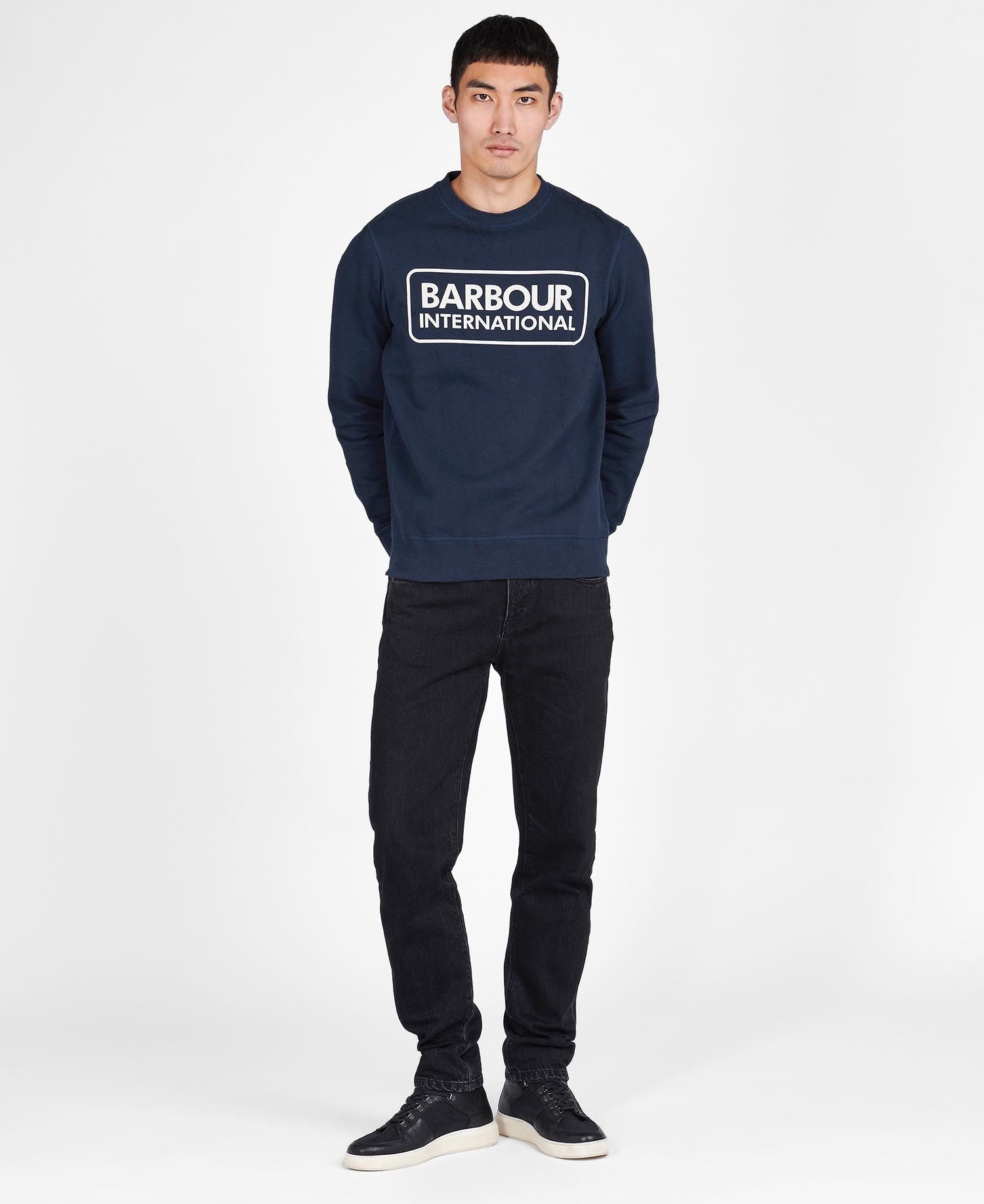 Barbour International Large Logo Sweatshirt Navy