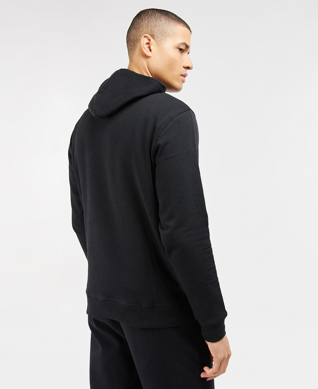 Barbour International Pop Over Hoodie Black