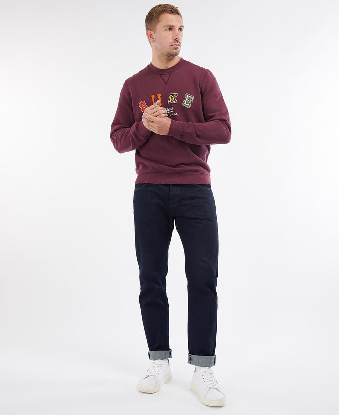 Barbour International Duke Origin Sweatshirt Merlot