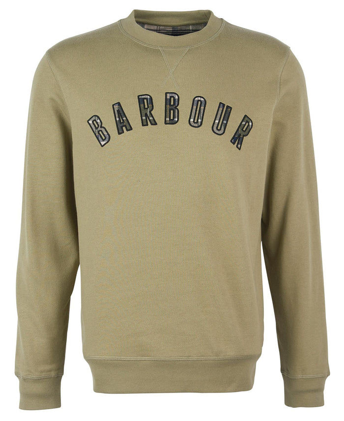 Barbour Debson Crew Neck Sweatshirt Bleached Olive