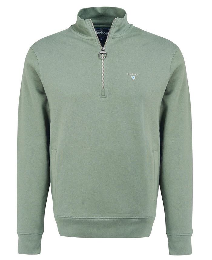 Barbour Rothley Half-Zip Pullover Agave Green