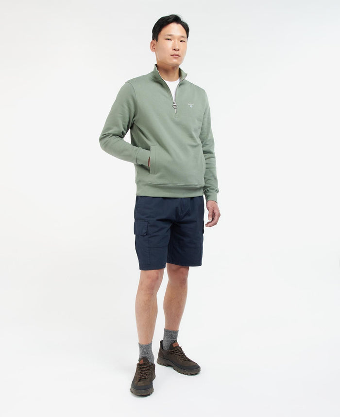 Barbour Rothley Half-Zip Pullover Agave Green
