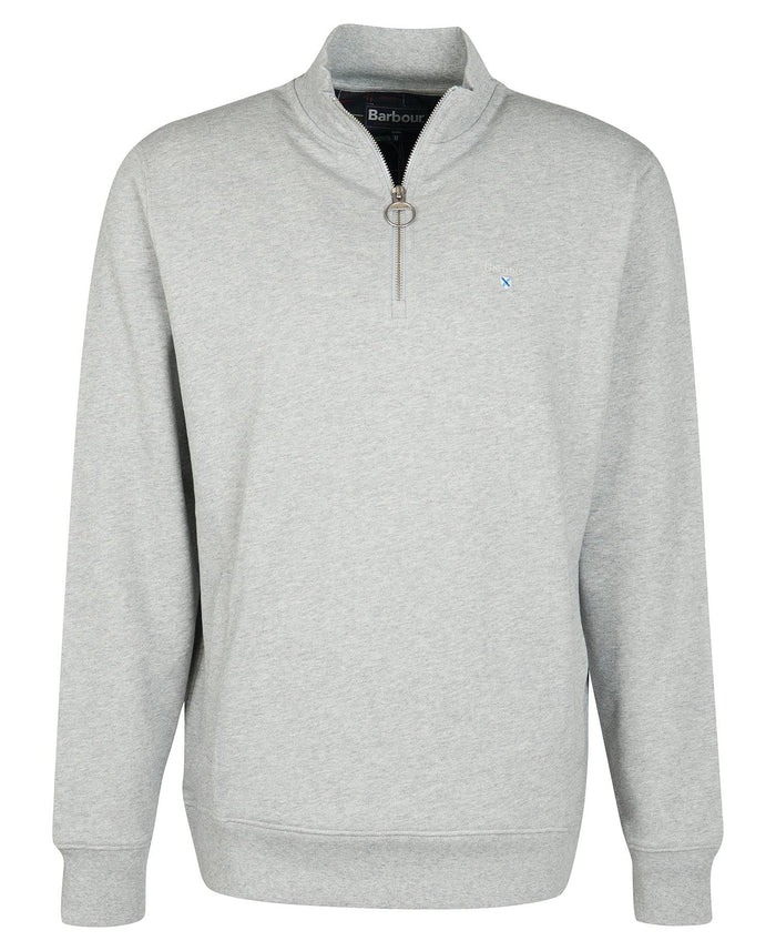 Barbour Pullover Rothley Half Zip Grey Marl