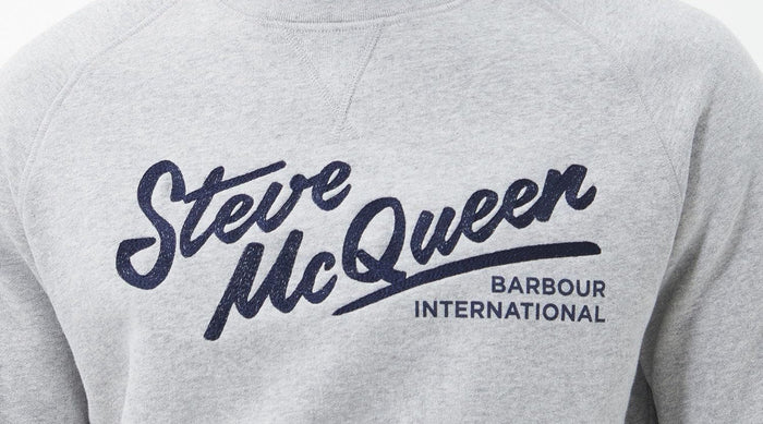 Barbour International Frankie Crew Neck Sweatshirt Grey Marl