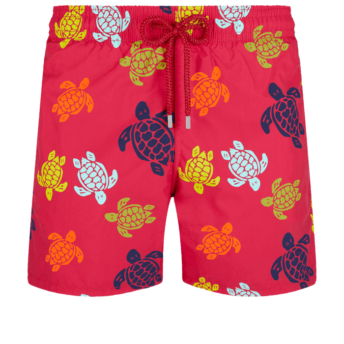 Vilebrequin Moorea Swim Shorts Turtle Round Burgundy