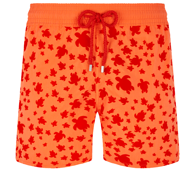 Vilebrequin Moorea Swim Shorts Turtles In The Sky Guava