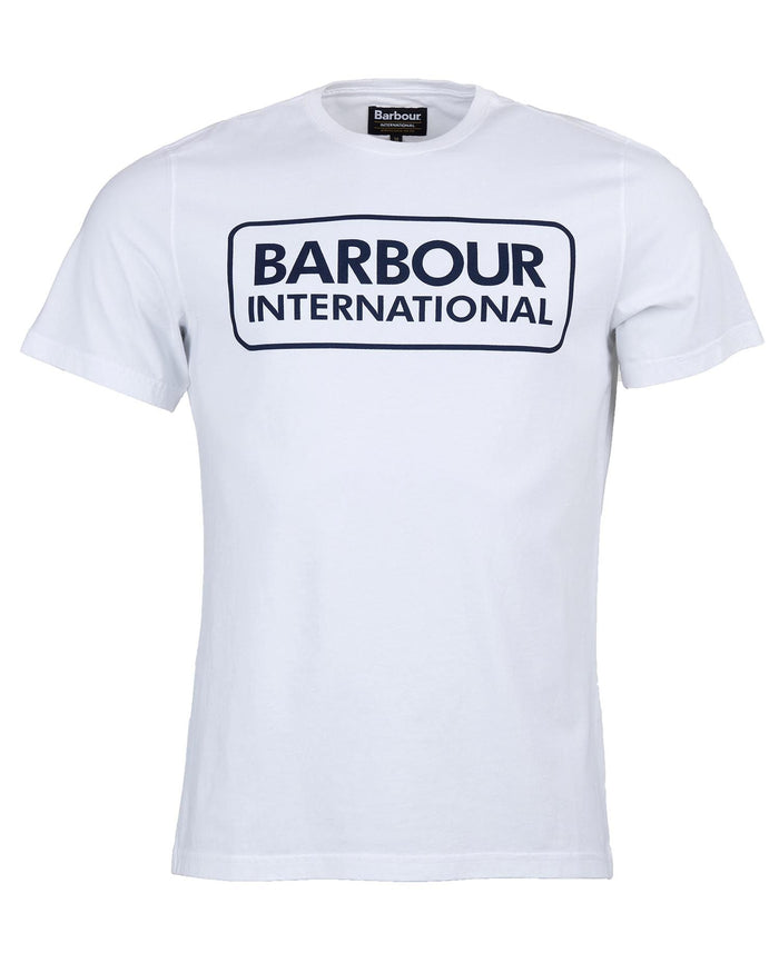 Barbour International Essential Large Logo T-Shirt White