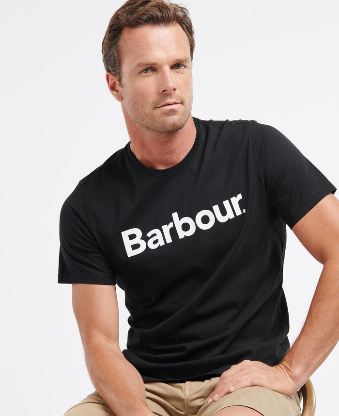 Barbour Logo T-Shirt Tee Black