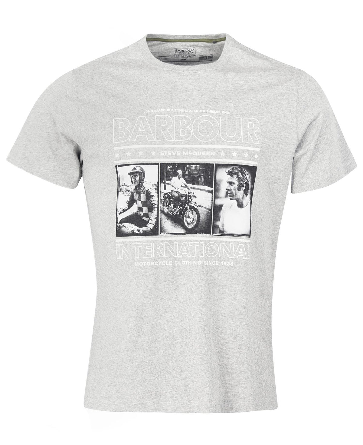 Barbour International SMQ Reel T-Shirt Grey Marl