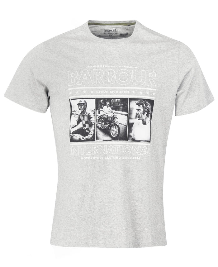 Barbour International SMQ Reel T-Shirt Grey Marl