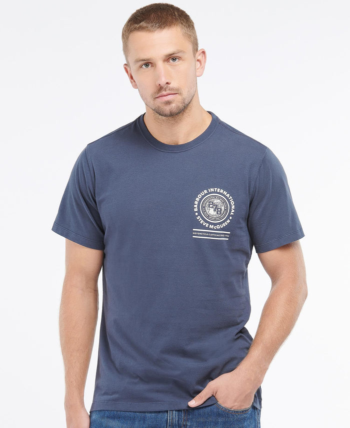 Barbour International SMQ Victor T-Shirt Navy