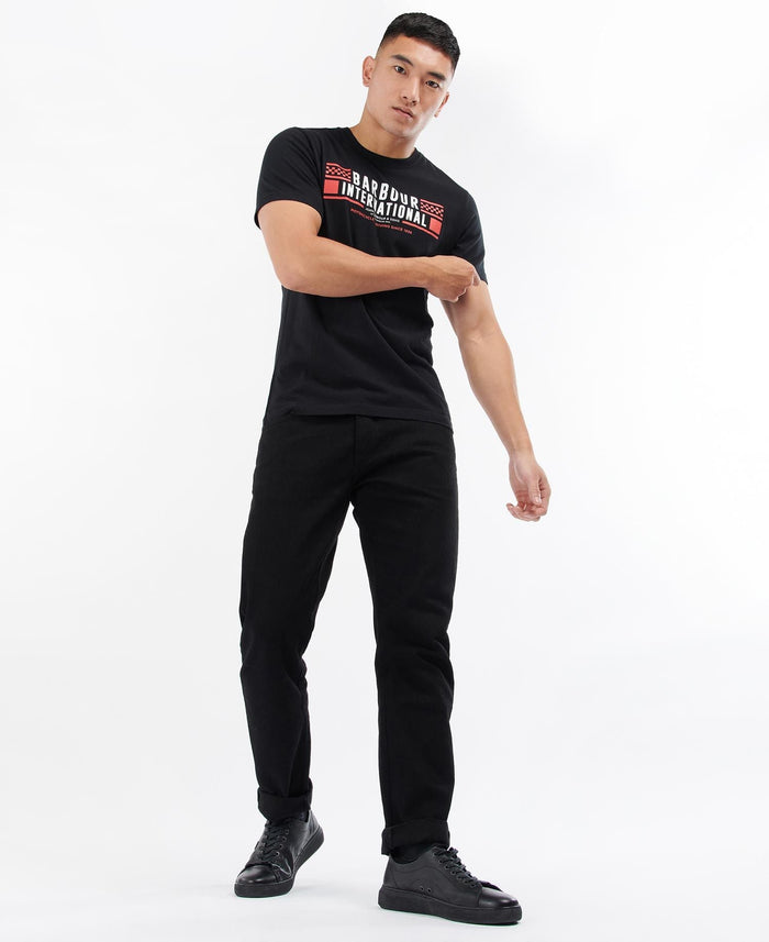 Barbour International Grasstrack T-Shirt Black