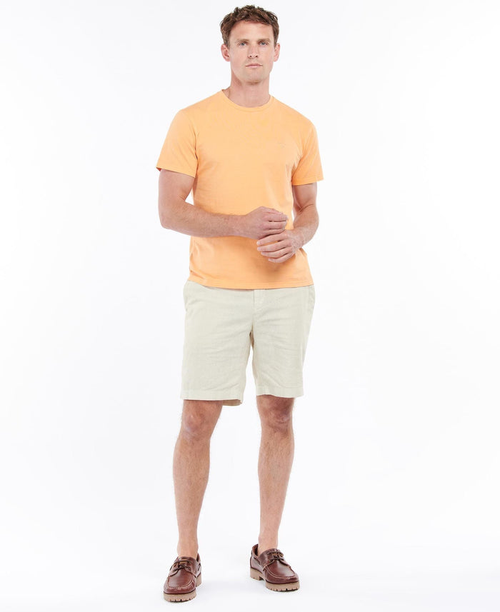 Barbour Garment Dyed T-Shirt Coral Sands