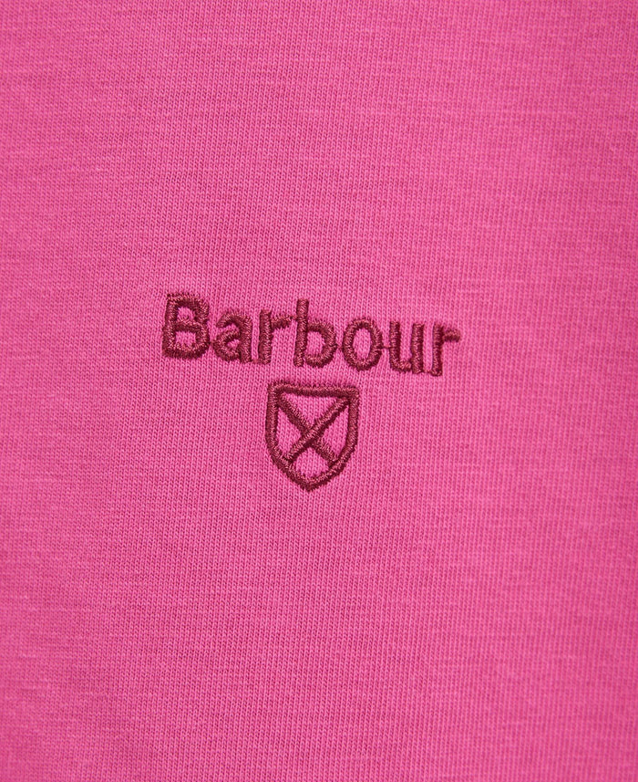 Barbour Garment Dyed T-Shirt Fuscia