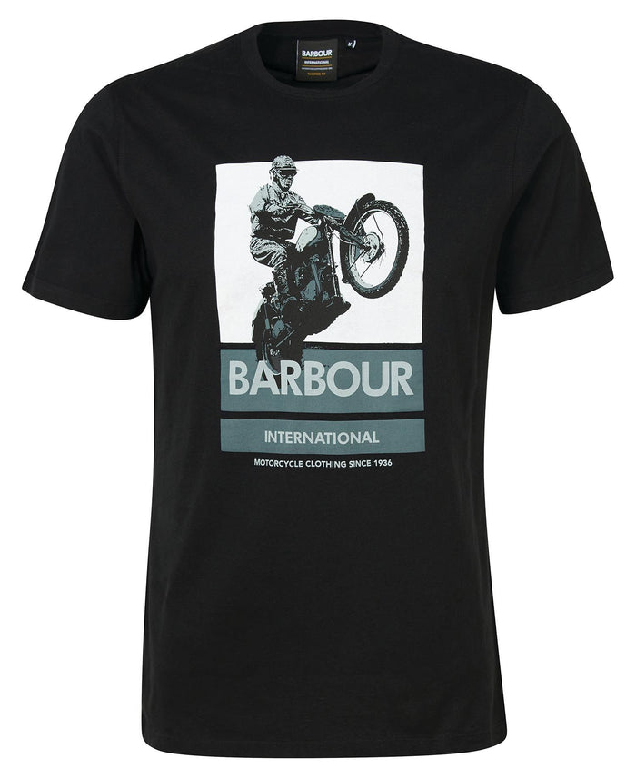Barbour International Archie Graphic-Print T-Shirt Black