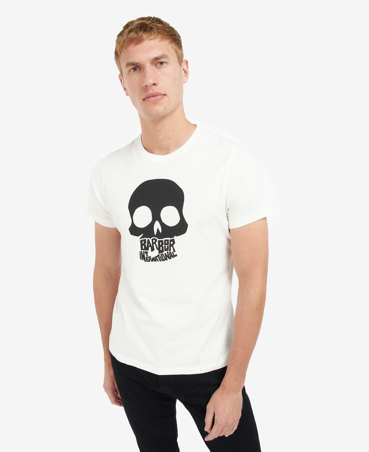 Barbour International Vantage Graphic-Print T-Shirt Whisper White