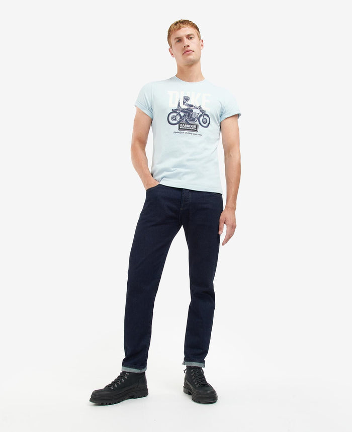 Barbour International Thrift Graphic-Print T-Shirt Pale Sky