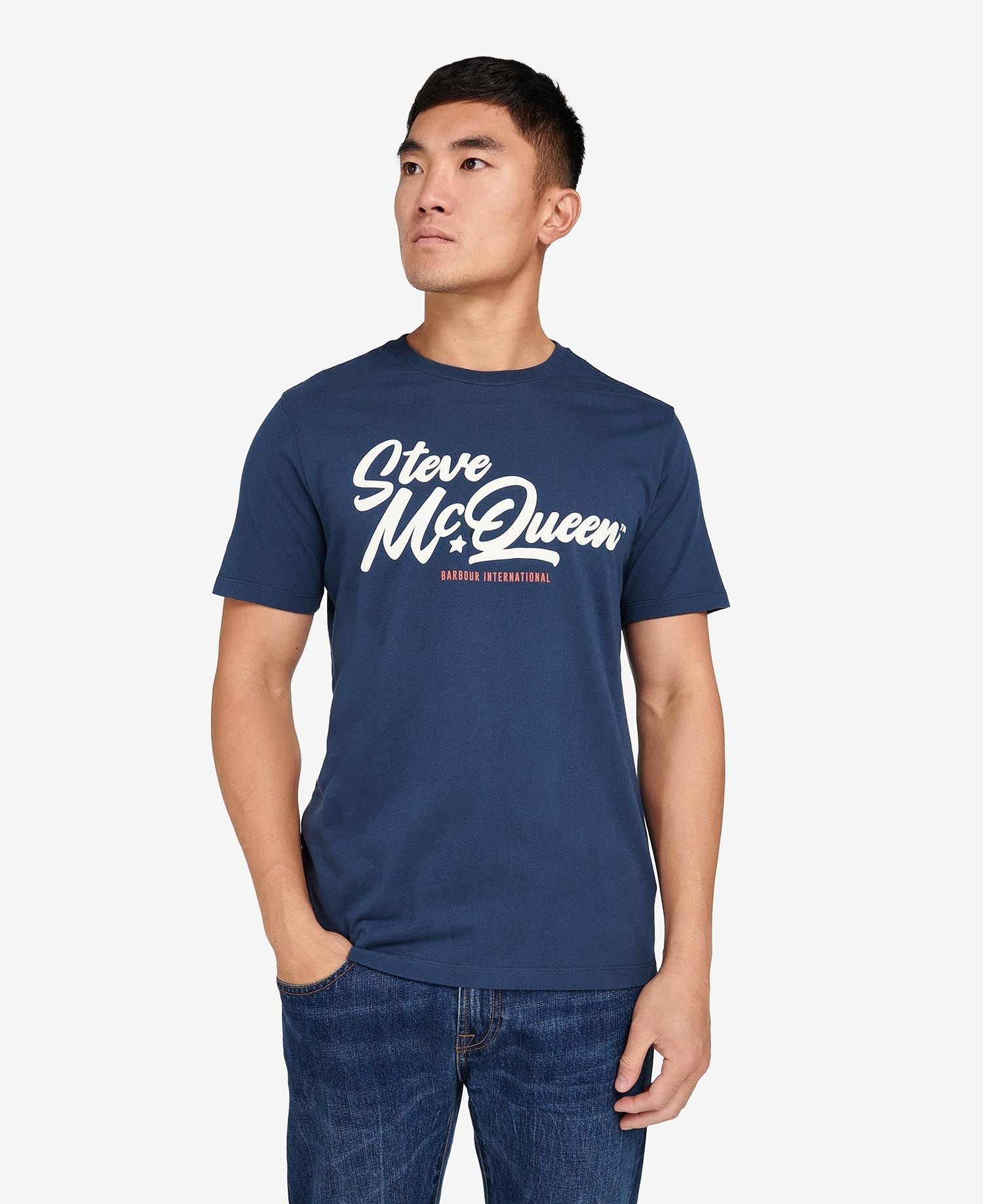 Barbour International Murrey Graphic T-Shirt Insignia Blue