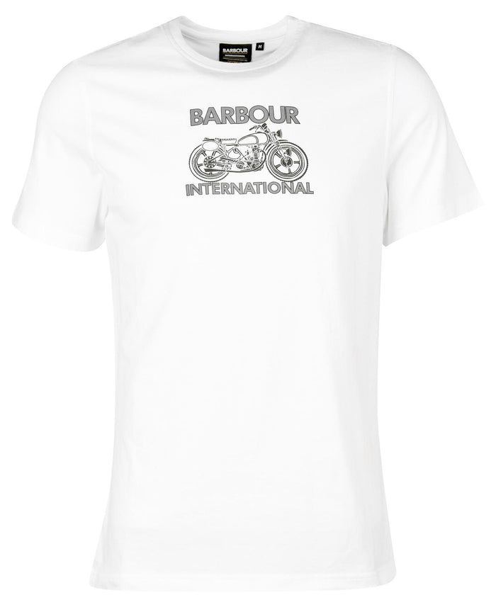 Barbour International Lens Graphic-Print T-Shirt White