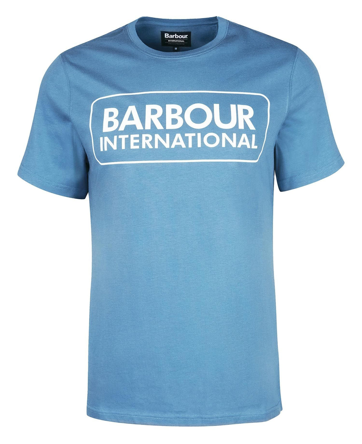 Barbour International Essential Large Logo T-Shirt Blue Horizon