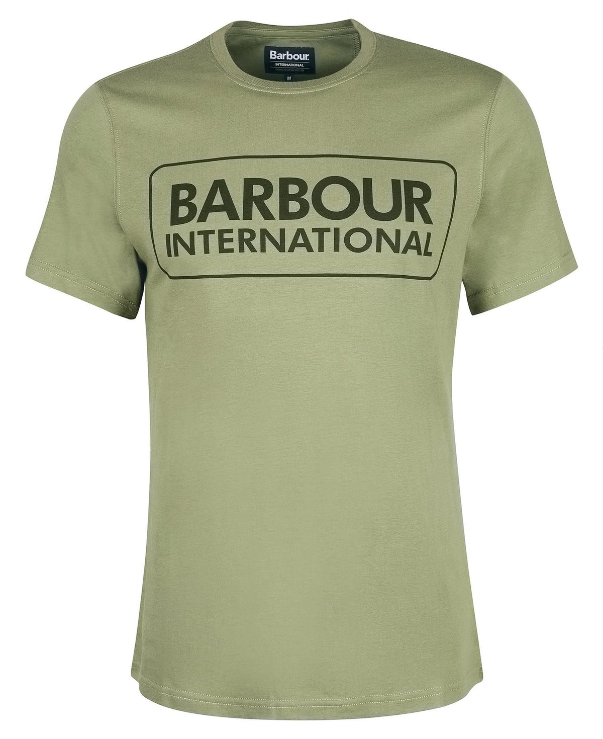 Barbour International Essential Large Logo T-Shirt Light Moss