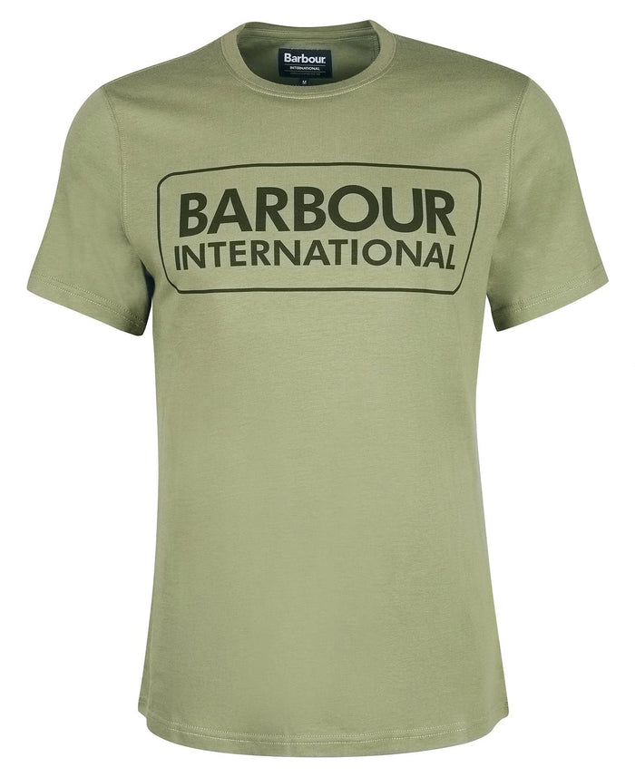 Barbour International Essential Large Logo T-Shirt Light Moss