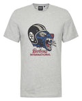 Barbour International Socket Graphic T-Shirt Grey Marl