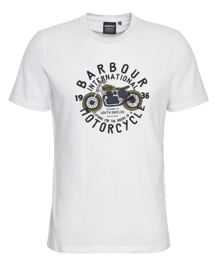 Barbour International Spirit Graphic T-Shirt Whisper White