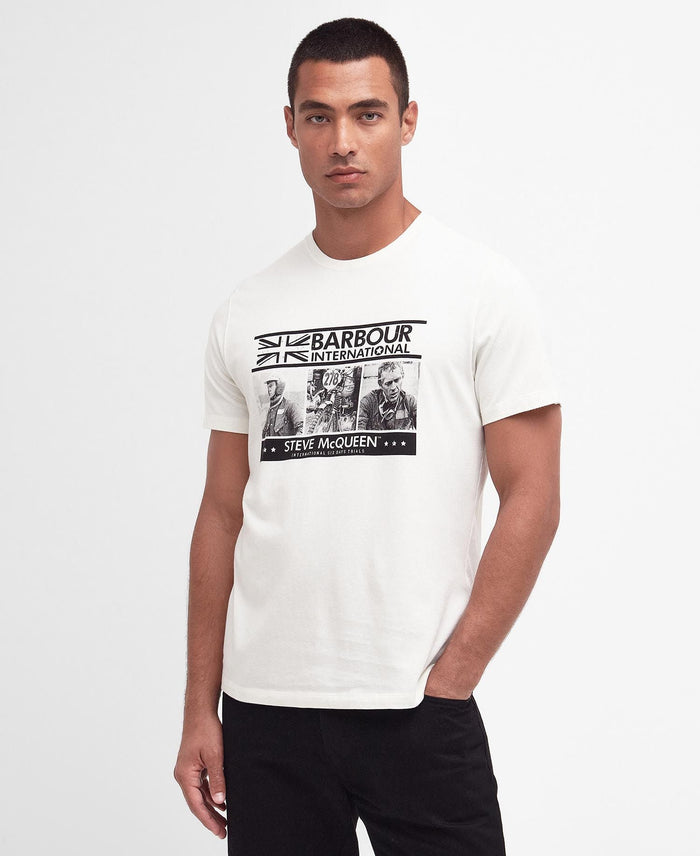Barbour International Charge T-Shirt Whisper White