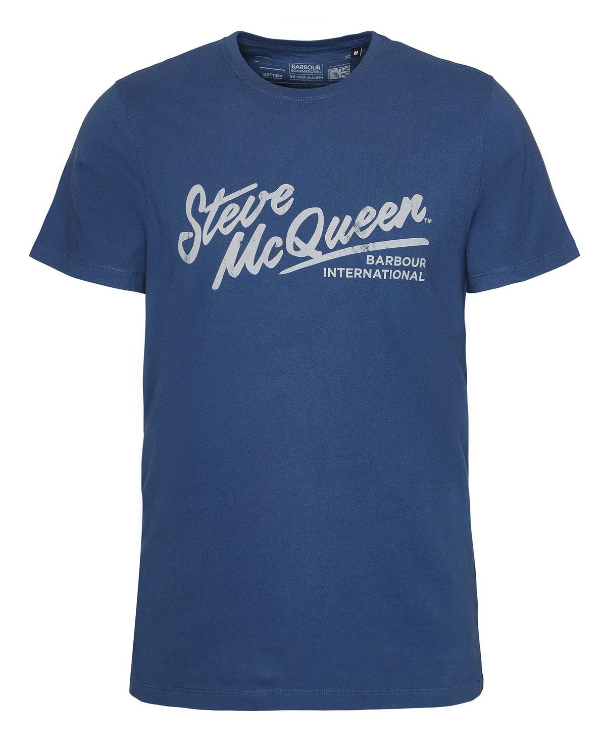 Barbour International Strike T-Shirt Washed Cobalt