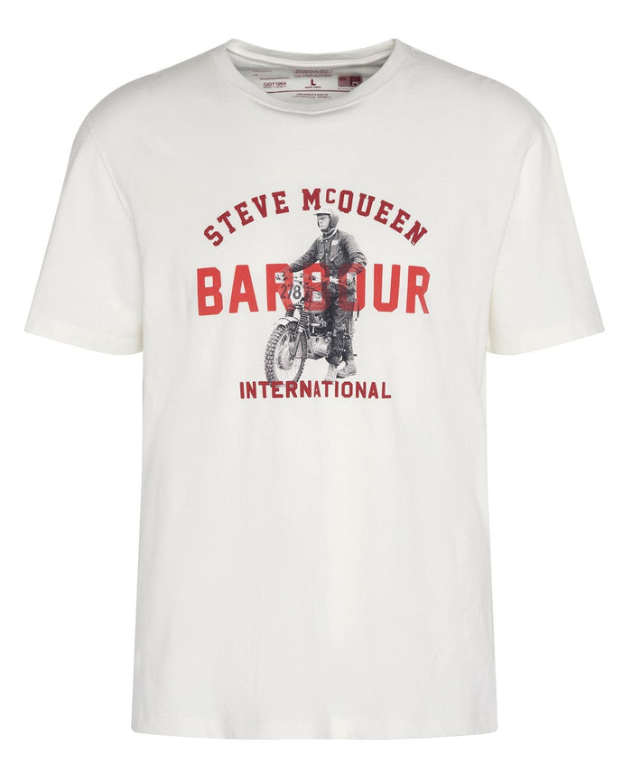 Barbour International Speedway T-Shirt Whisper White
