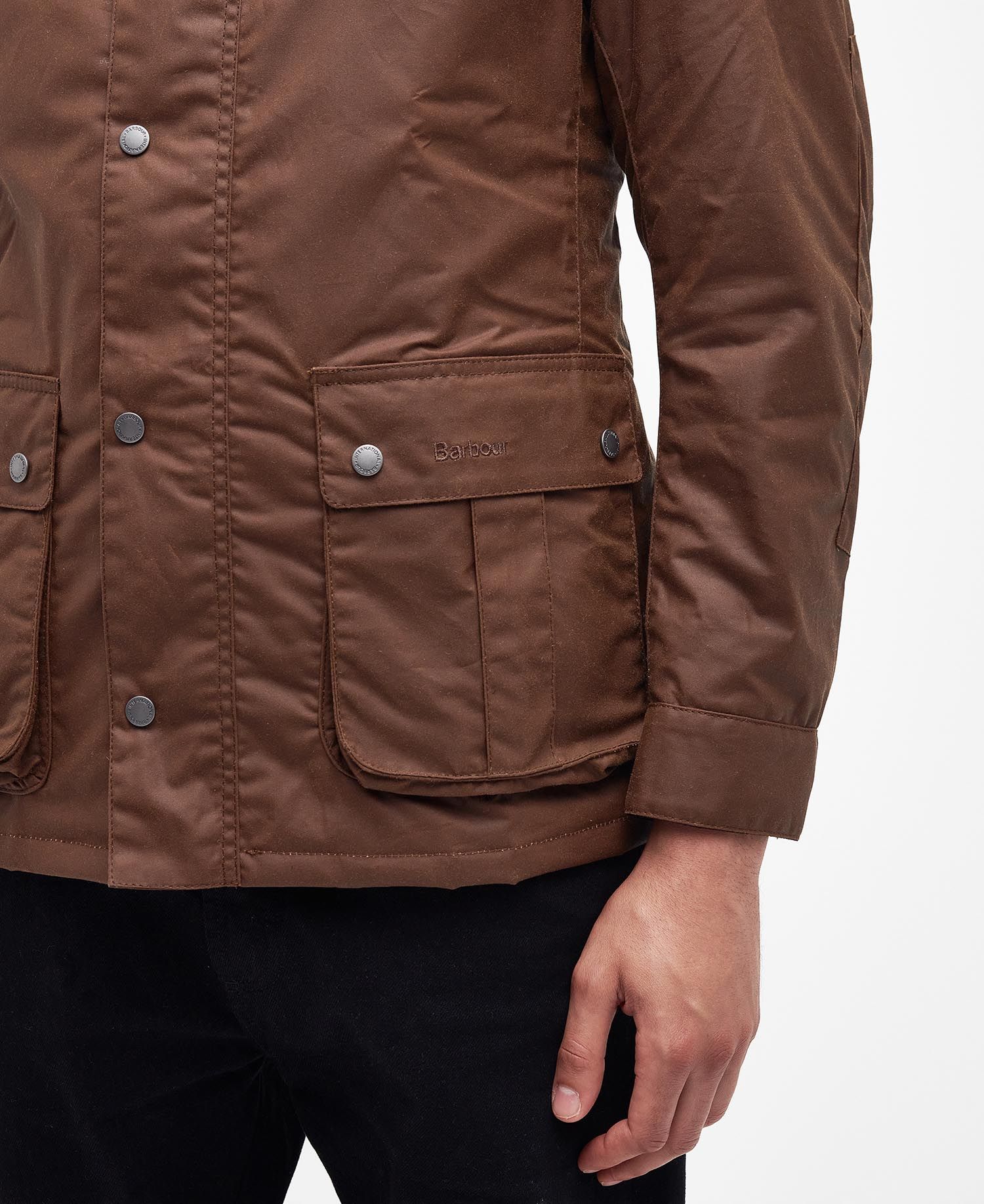 Barbour International Tourer Duke Wax Jacket Bark