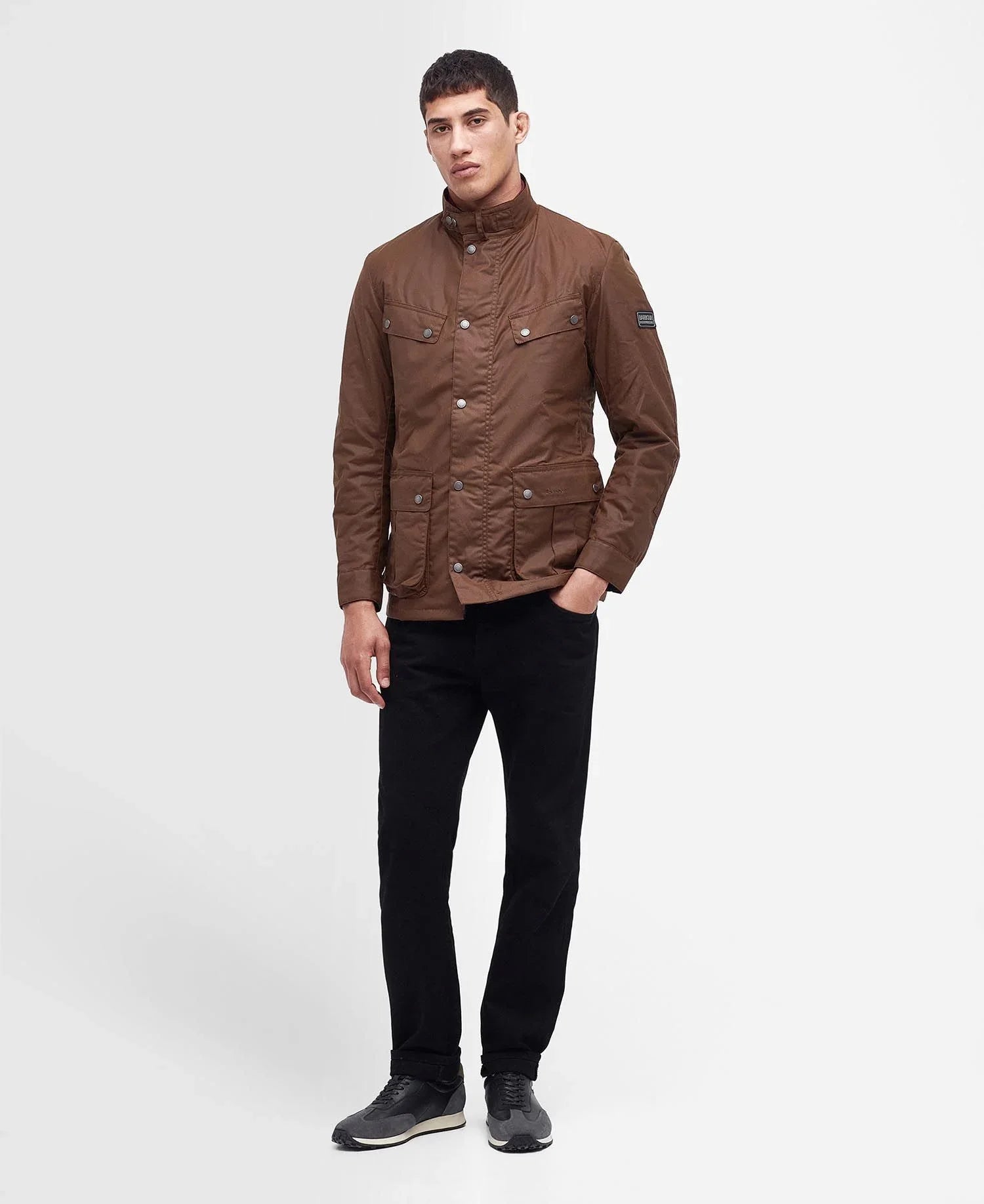Barbour International Tourer Duke Wax Jacket Bark