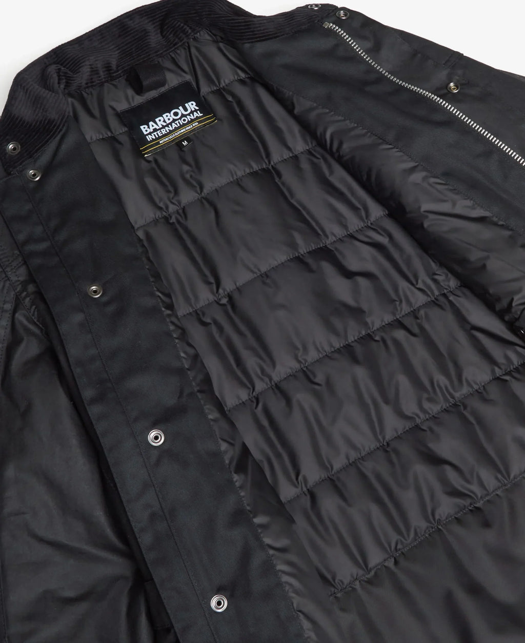 Barbour International Winter Lockseam Wax Jacket Black