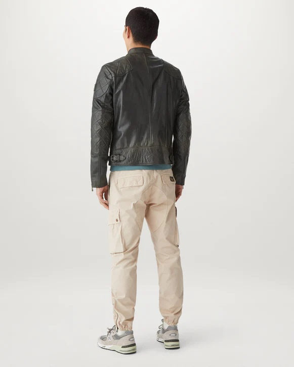 Belstaff Outlaw Jacket Hand Waxed Leather Black