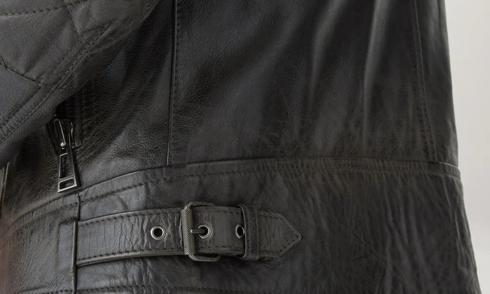 Belstaff Outlaw Jacket Hand Waxed Leather Black