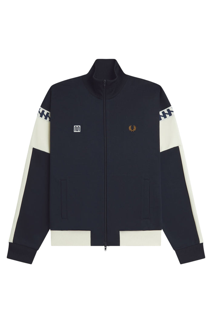 Fred Perry MEYBA Cut and Sew Track Jacket Navy