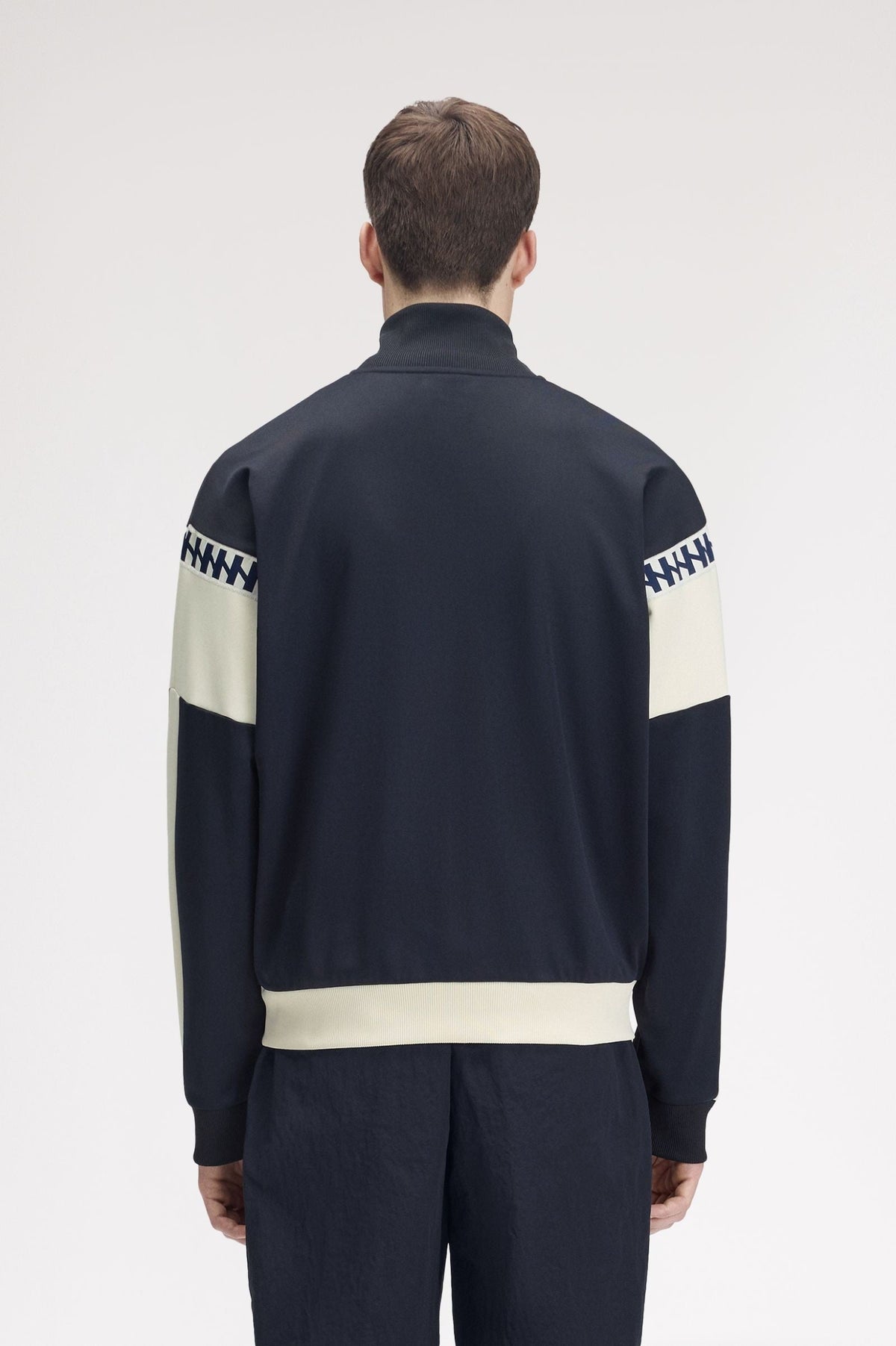 Fred Perry MEYBA Cut And Sew Track Jacket Navy