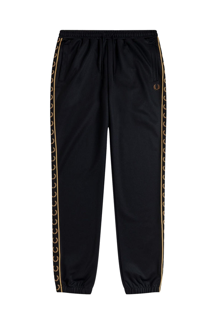 Fred Perry Taped Track Pant Black / Champagne