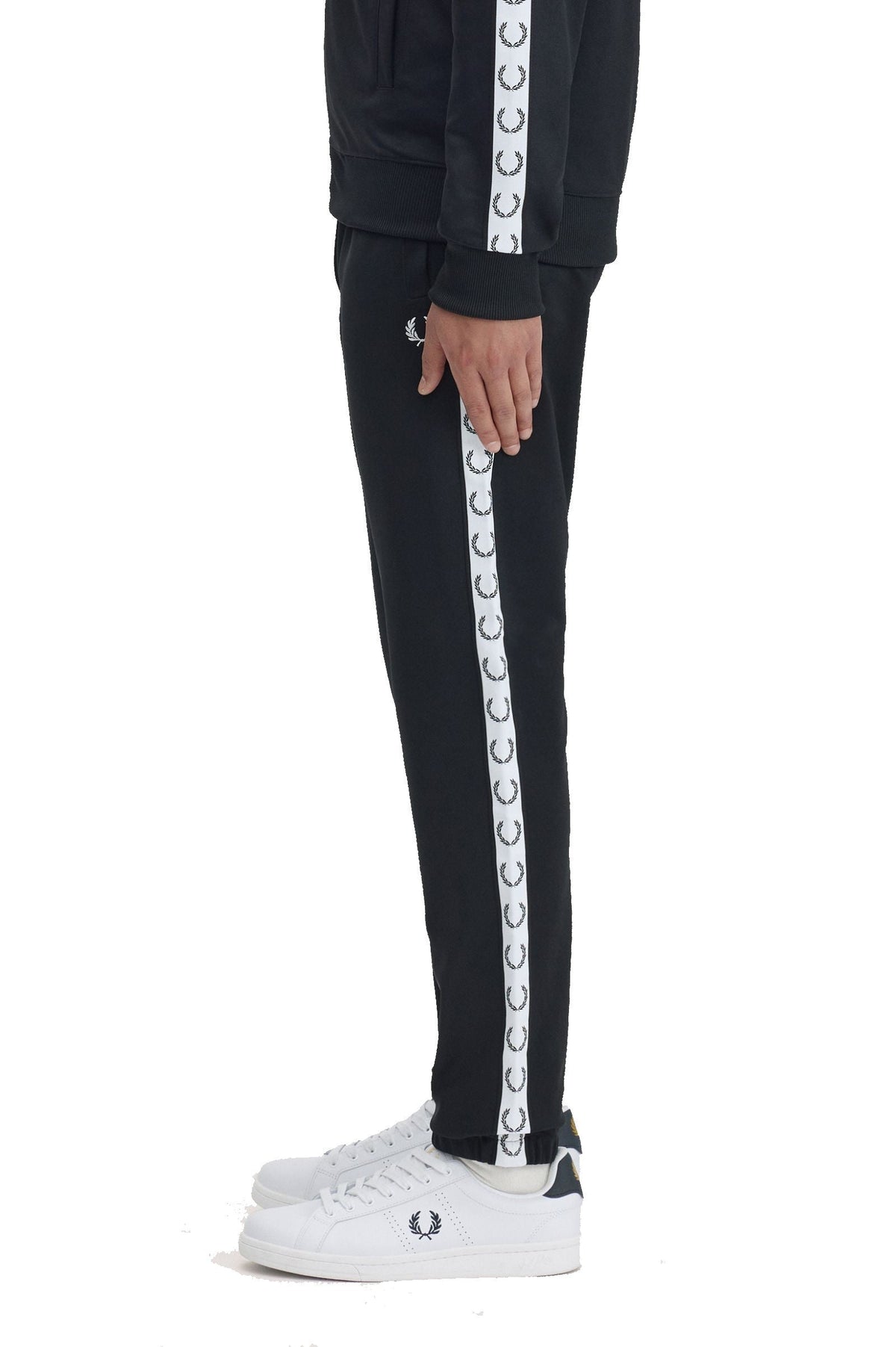 Fred Perry Taped Track Pant Black