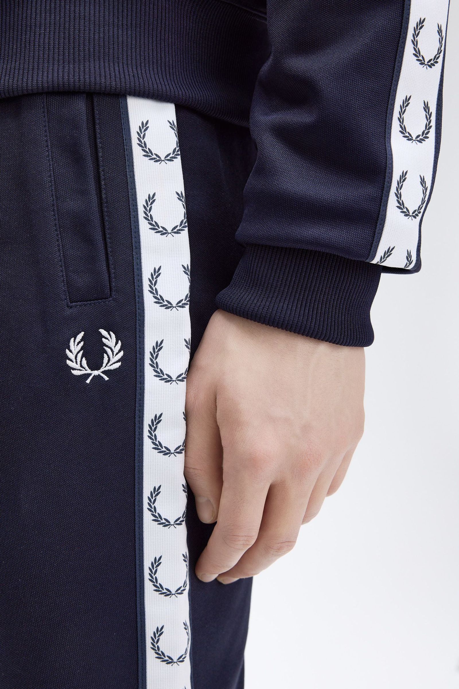 Fred Perry Taped Track Pant Carbon Blue