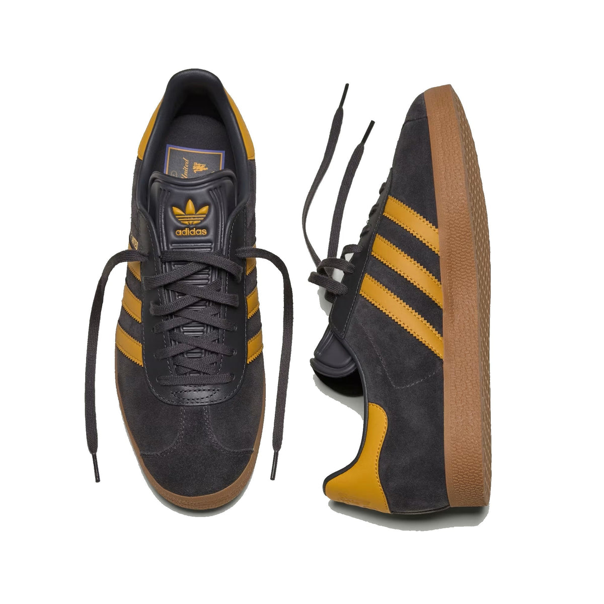 Adidas Gazelle Manchester United JR1410 Utility Black / Preloved Yellow / Gum